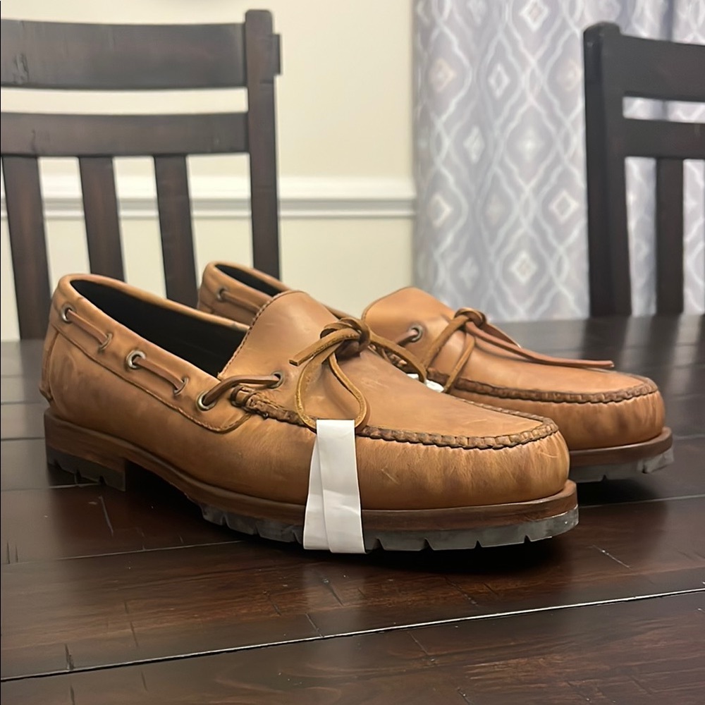 Polo Ralph Lauren Camden Moccasin Loafers Shoes Vintage Made In Brazil Mens 10